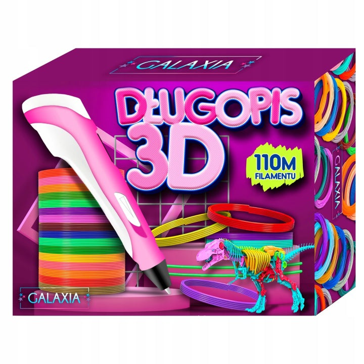3D Писалка за Деца с 110м PLA Пълнители и LCD Дисплей