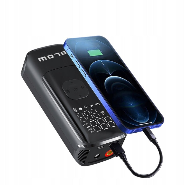Преносим Акумулаторен компресор 12V 150 PSI Powerbank 8000mAh
