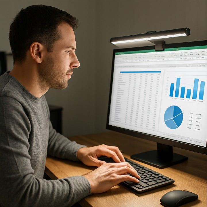 LED Лампа за Монитор Screenbar 50см за Компютър и Лаптоп USB-C