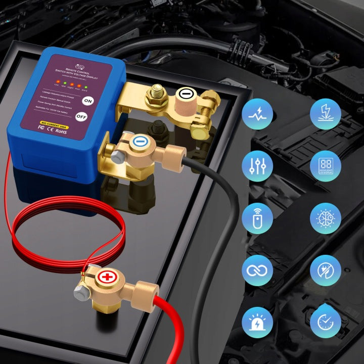 Автоматичен прекъсвач за акумулатор с дистанционно 12V 240A