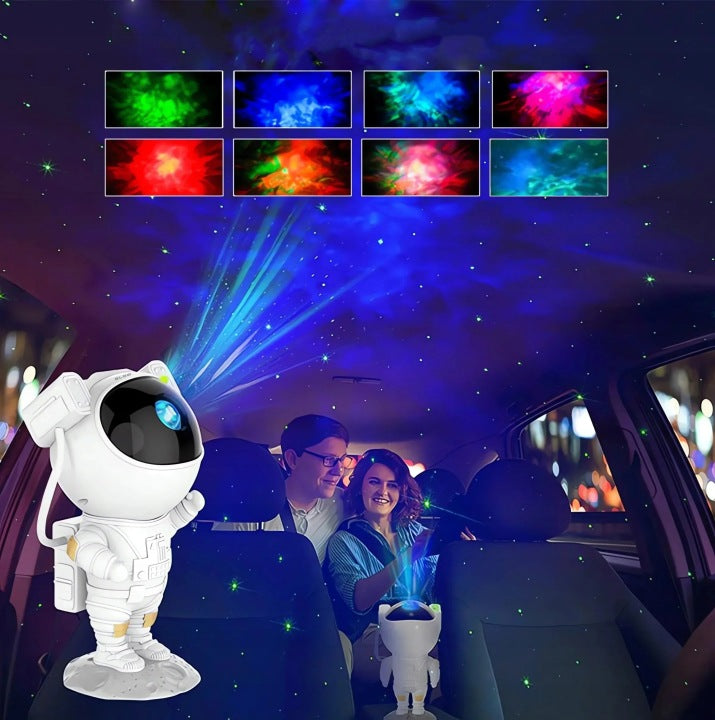 Детски Нощен Проектор ASTRONAUT Звездно Небе и Галактика LED + Дистанционно