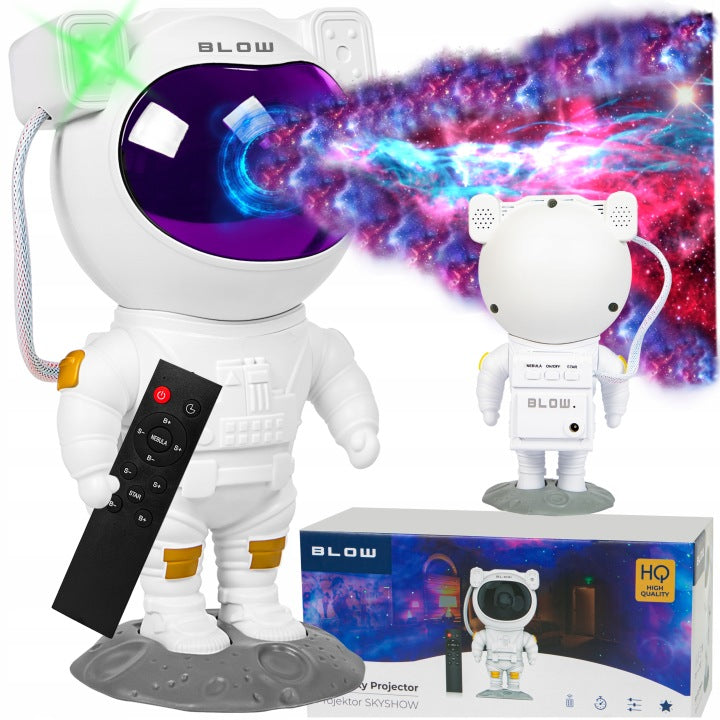 Детски Нощен Проектор ASTRONAUT Звездно Небе и Галактика LED + Дистанционно