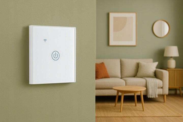 Смарт WiFi Стъклен Ключ за Осветление Tuya Smart Life