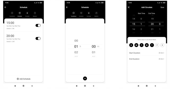 Двоен смарт WiFi контакт Tuya 16A с електромер